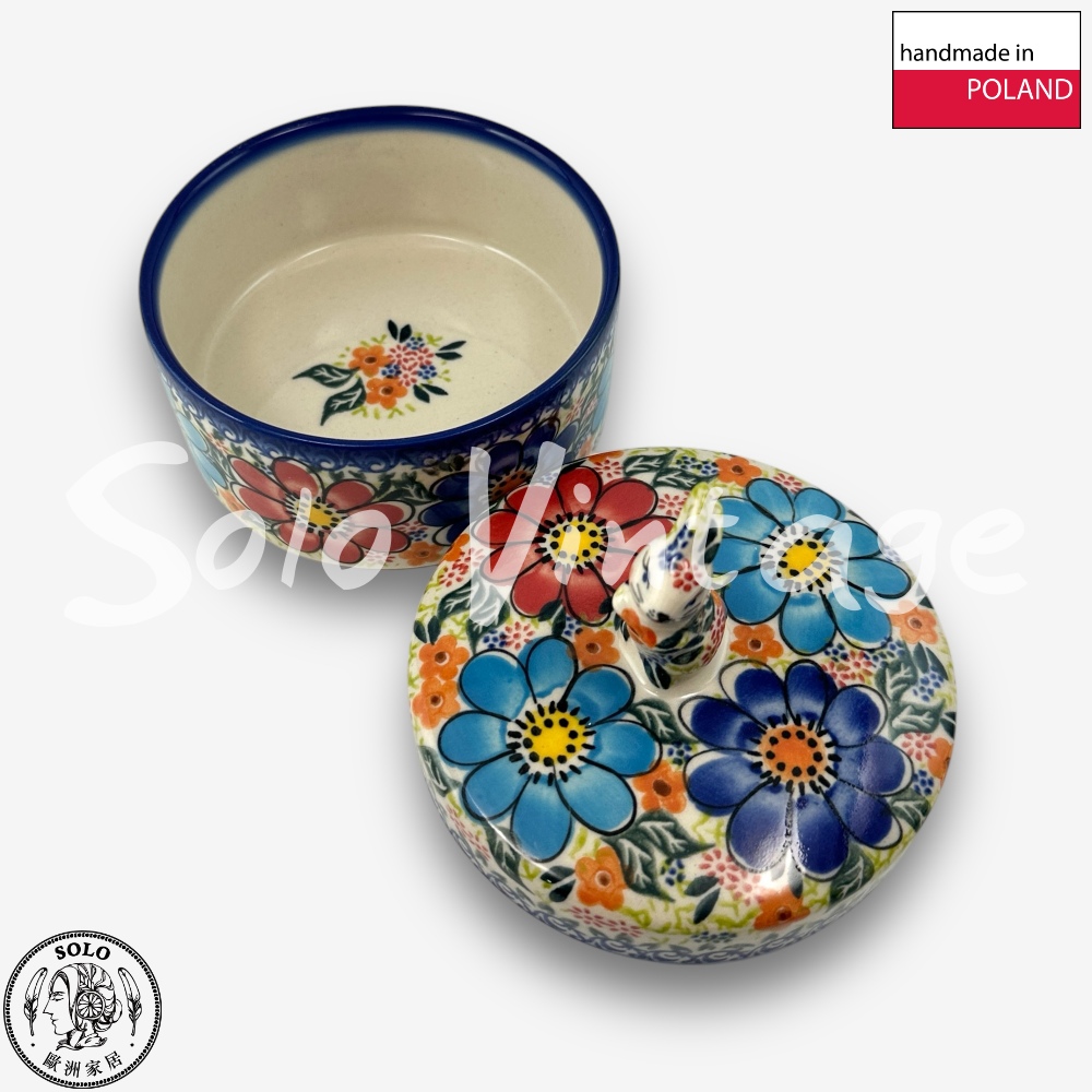 波蘭陶 Vena 波蘭陶 11.5CM 有蓋罐 置物罐 花之