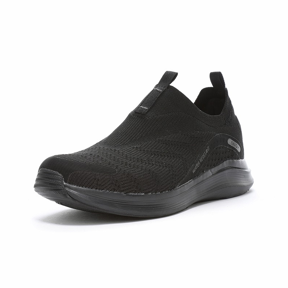 MOONSTAR 月星 男鞋晴雨兩用輕量飛織休閒鞋(黑)折扣