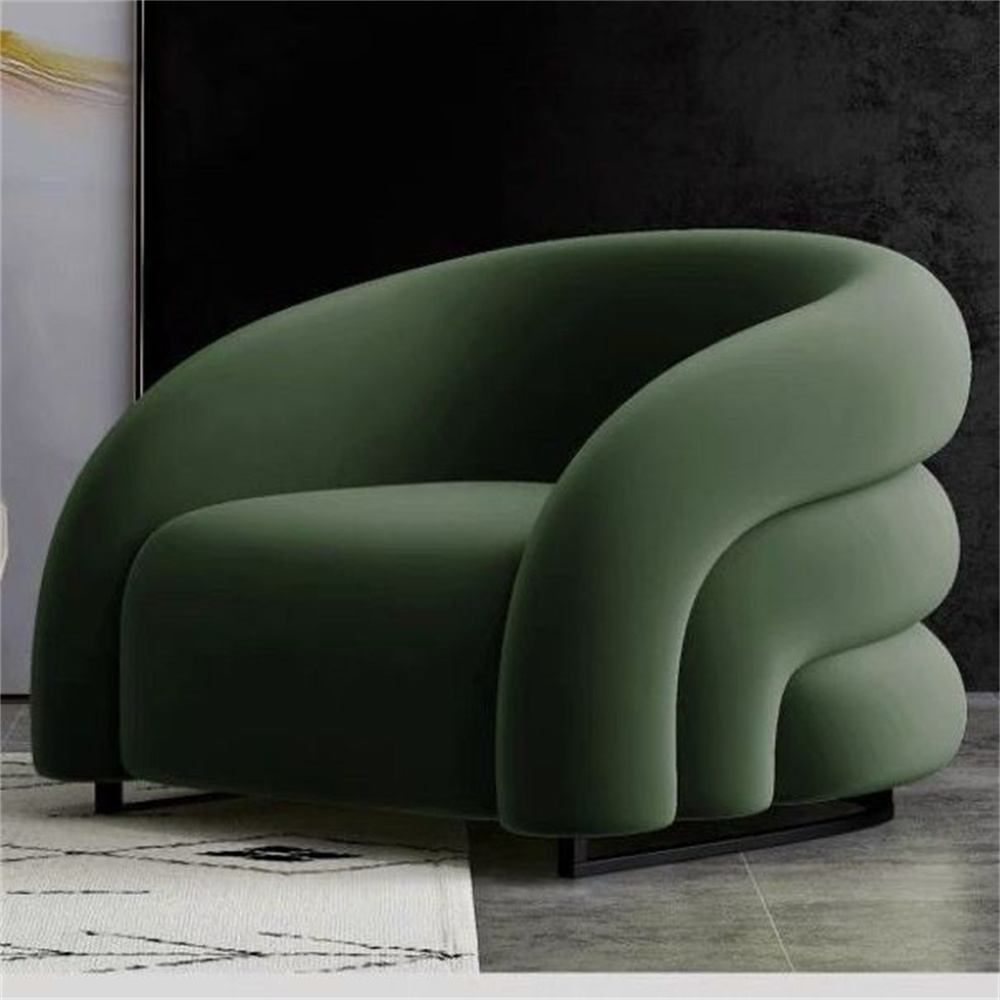 Lexiang樂享 輕奢單人沙發椅臥室陽臺懶人沙發小戶型客廳