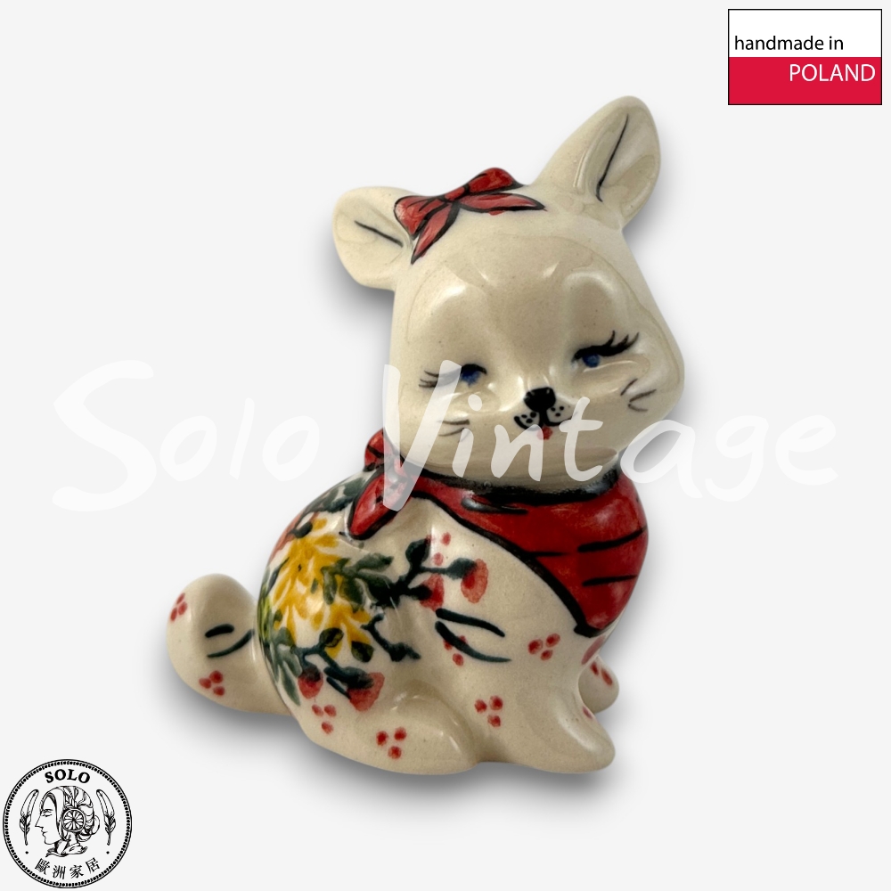 波蘭陶 Vena 波蘭陶 9CM 兔子擺飾 秋色爭妍系列 復