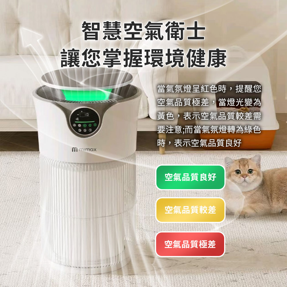 當氣氛燈呈紅色時,提醒您