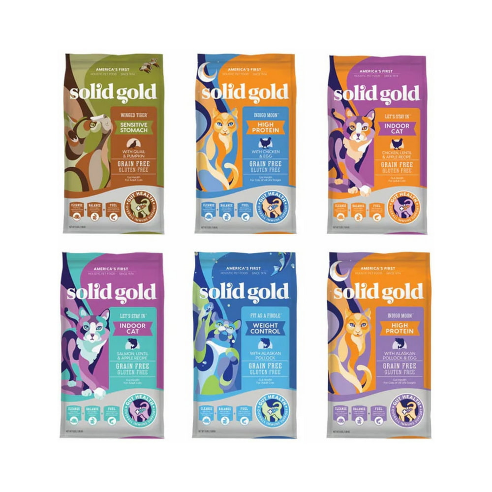 Solid gold 素力高 無穀貓飼料 5.44kg×2包