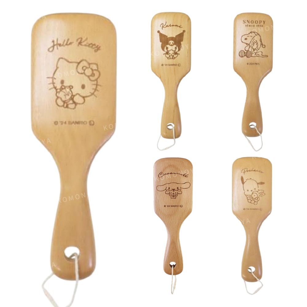 小禮堂 Sanrio 三麗鷗 木柄氣墊梳 好友款 Kitty