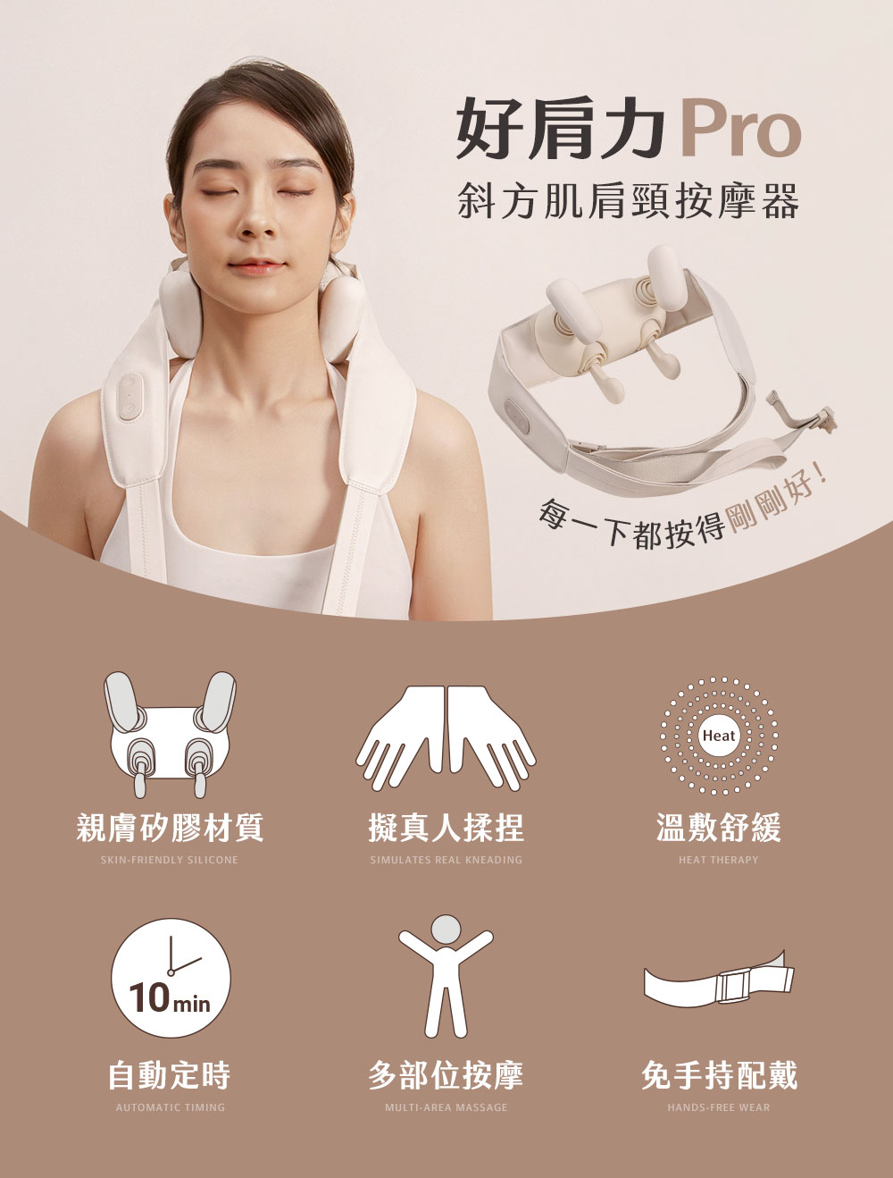 每一下都按得剛剛好。