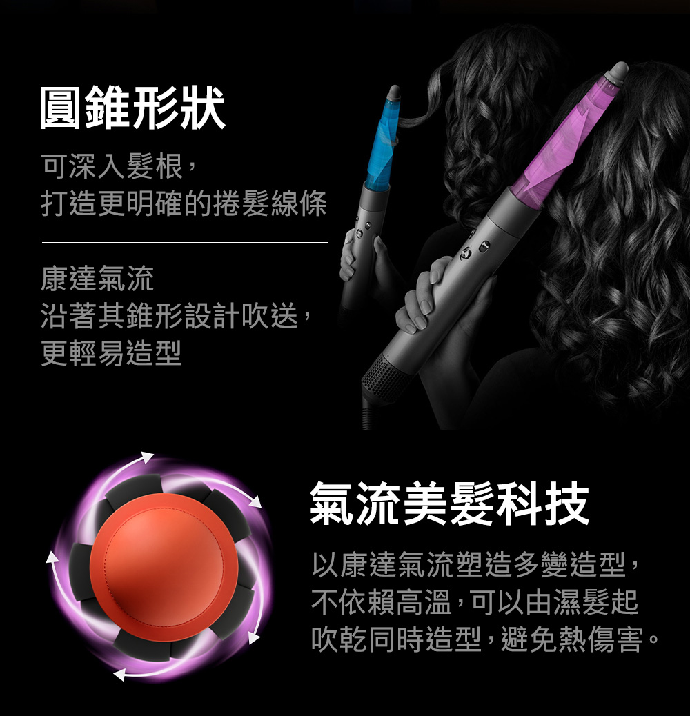 吹乾同時造型,避免熱傷害。