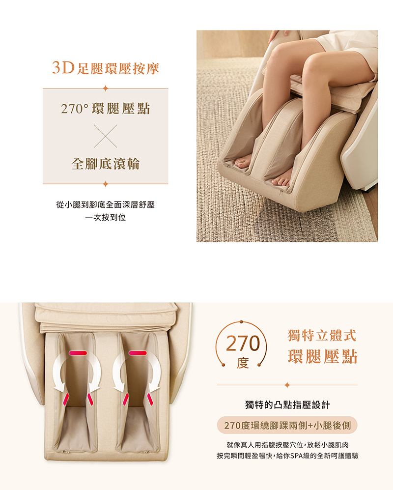 按完瞬間輕盈暢快,給你SPA級的全新呵護體驗
