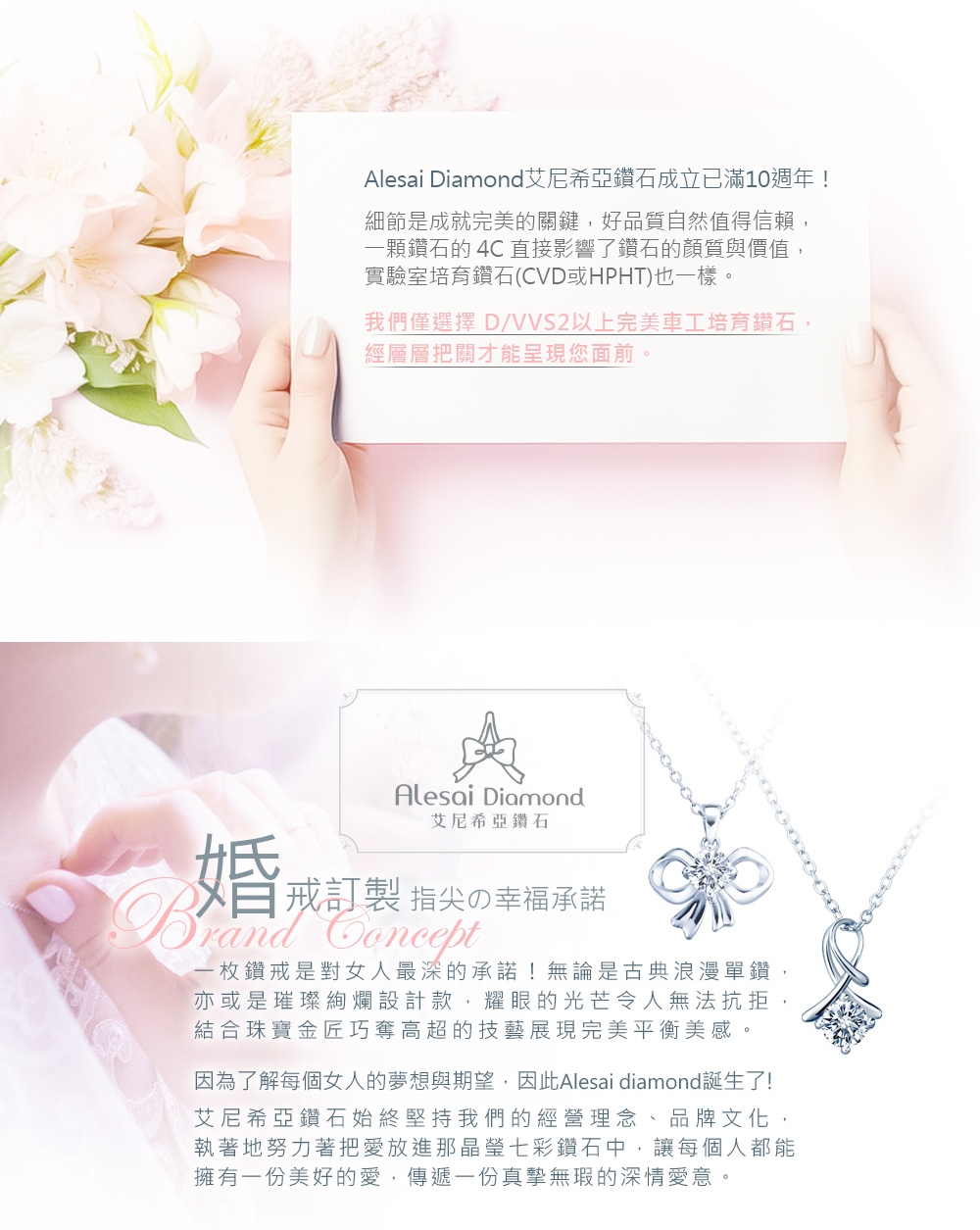 因為了解每個女人的夢想與期望,因此Alesai diamond誕生了