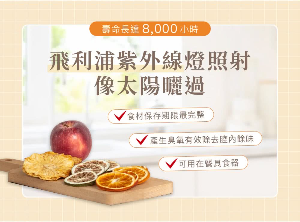 壽命長達 8,000 小時