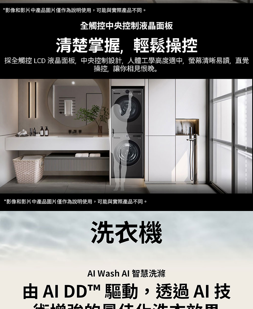 採全觸控 LCD 液晶面板,中央控制設計,人體工學高度適中,螢幕清晰易讀,直覺