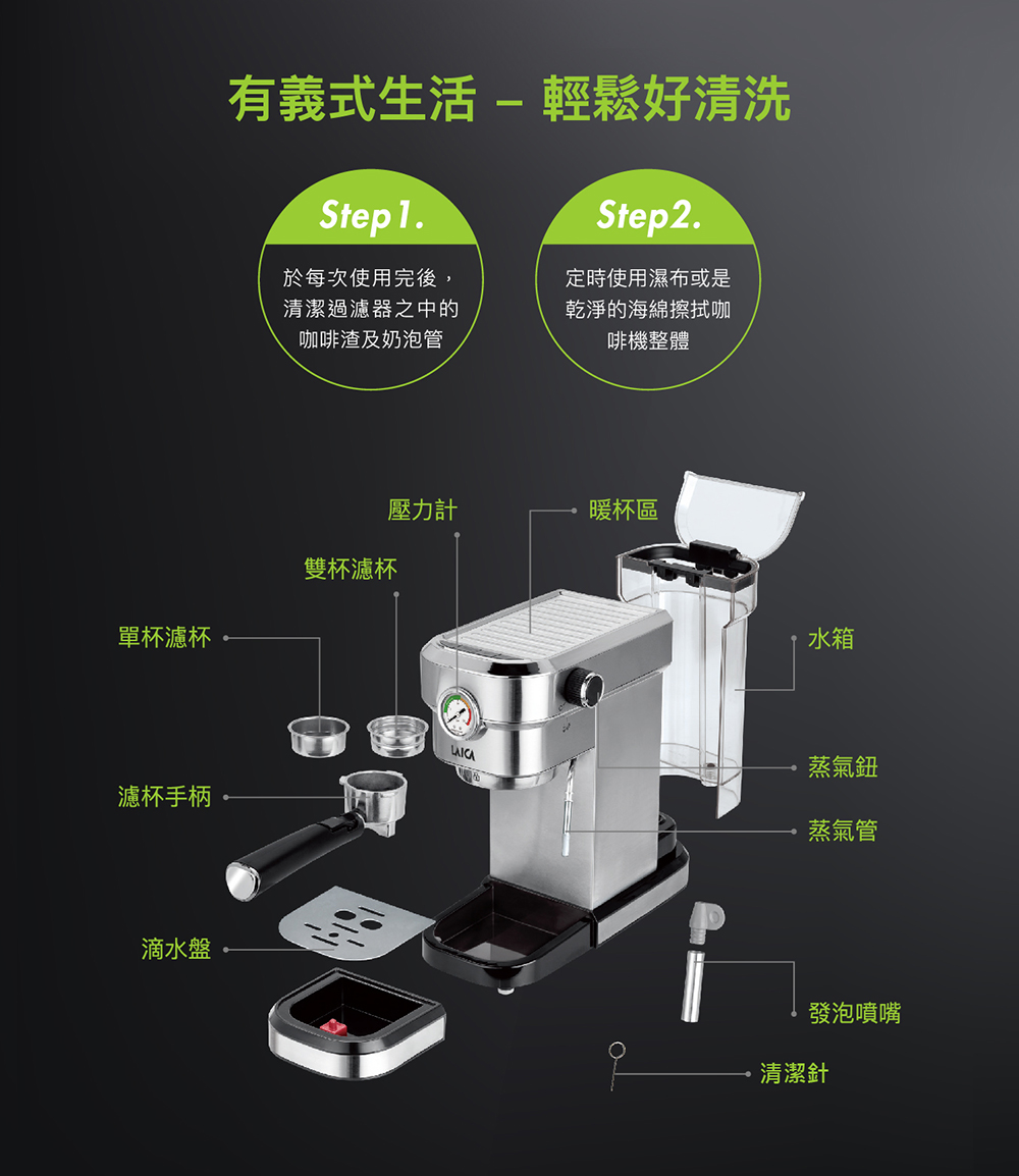 有義式生活輕鬆好清洗