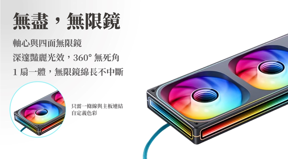 深邃豔麗光效,360無死角