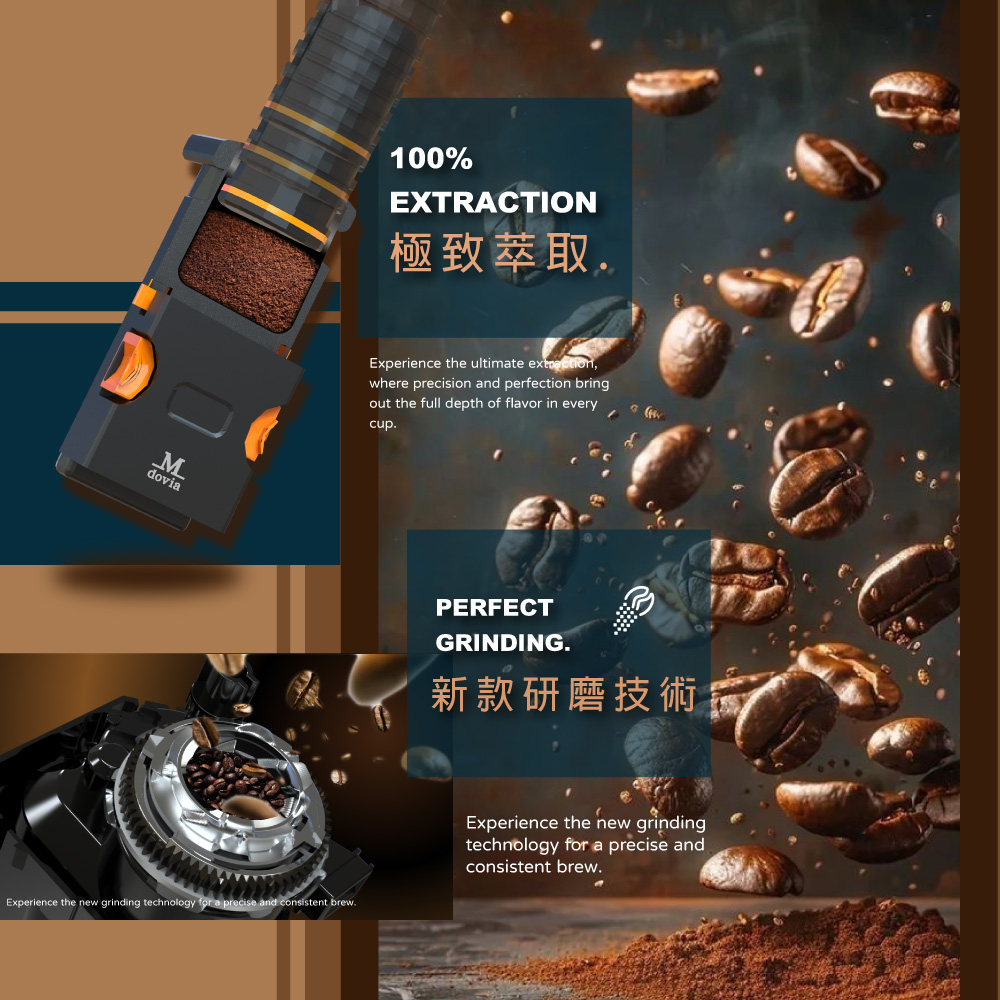 極致萃取. 新款研磨技術 