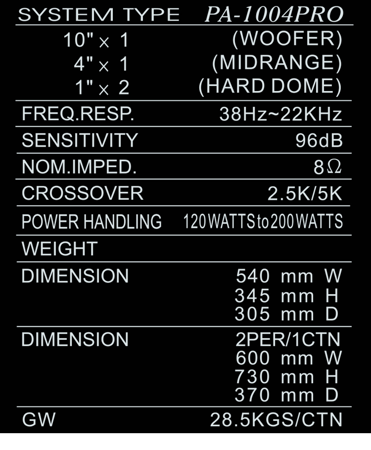 TDF PA-1004PRO - 詳情9