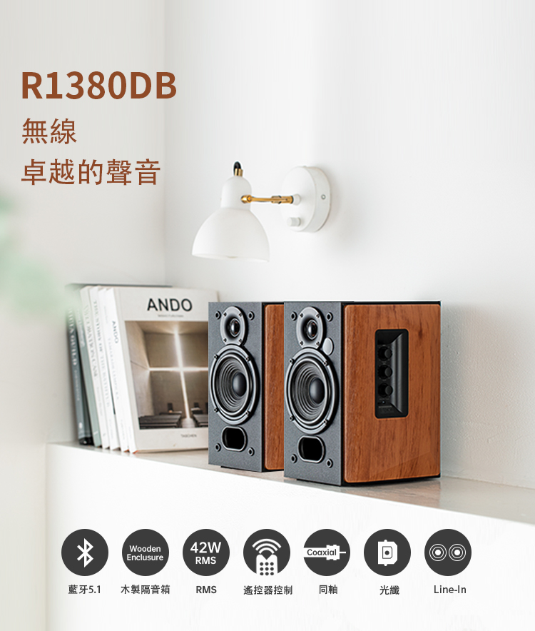藍牙5.1 木製隔音箱