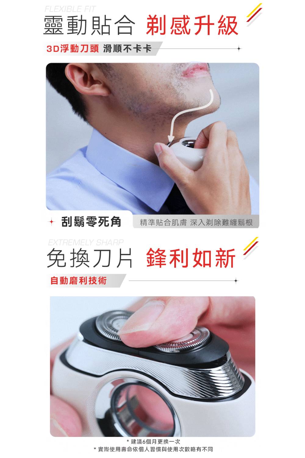 實際使用壽命依個人習慣與使用次數略有不同