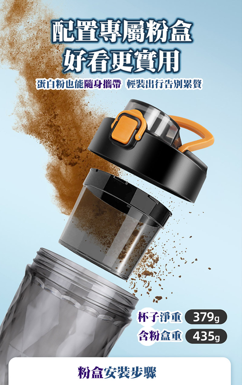 蛋白粉也能隨身攜帶 輕裝出行告別累贅