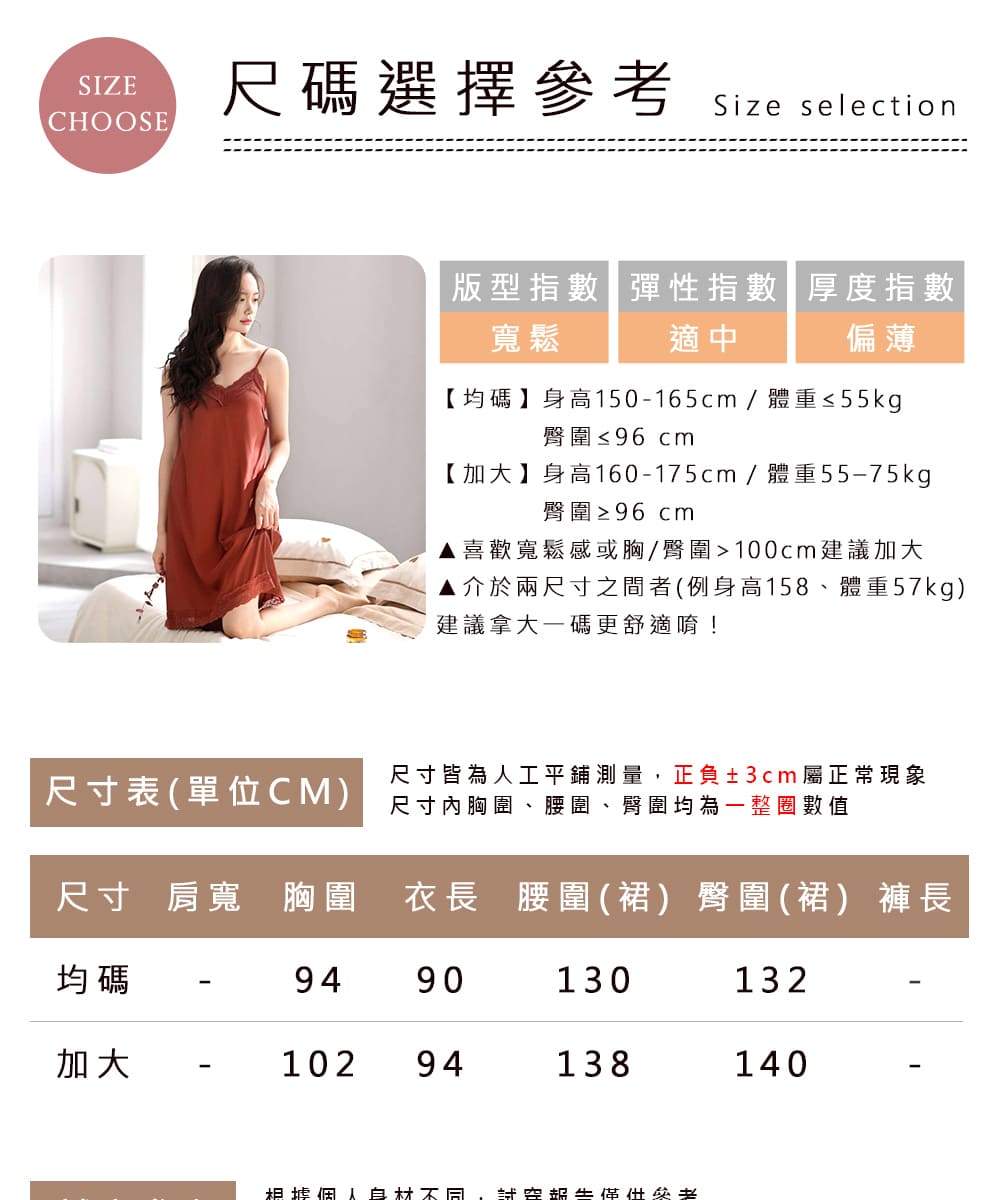 介於兩尺寸之間者例身高158、體重57kg