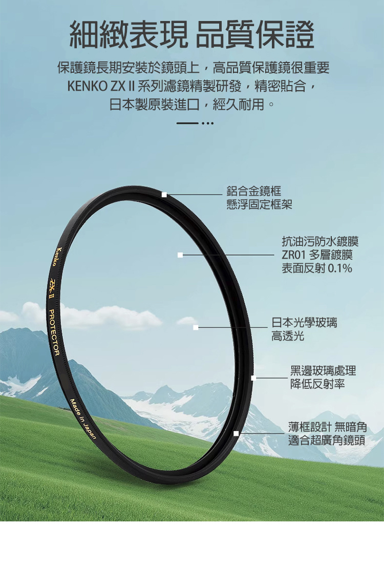 鏡 Kenko ZXII PROTECTOR 高清解析保護鏡