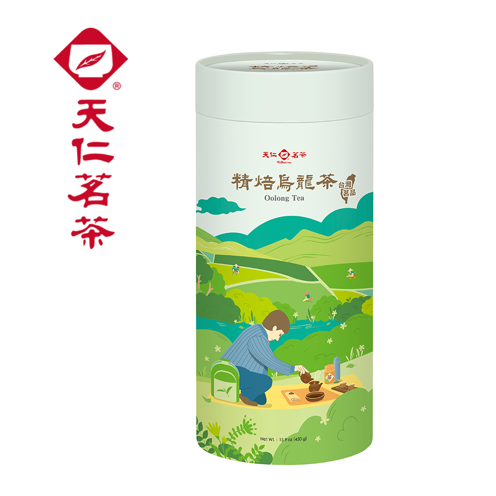天仁茗茶】台灣茗品烏龍茶茶葉450g(四季春烏龍茶/金萱烏龍茶/精焙