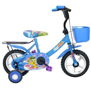 【Adagio】12吋酷寶貝童車附置物籃-台灣製造(藍)
