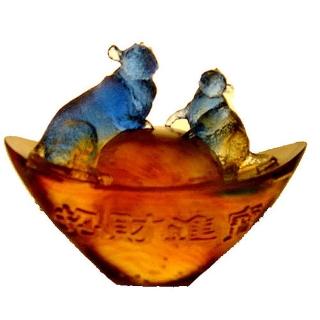 【開運陶源】鼠來寶(琉璃)