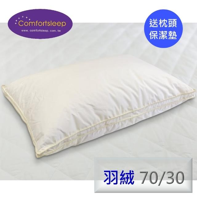 【Comfortsleep】頂級95%舒適羽絨枕頭一入(送枕頭保潔墊)評測