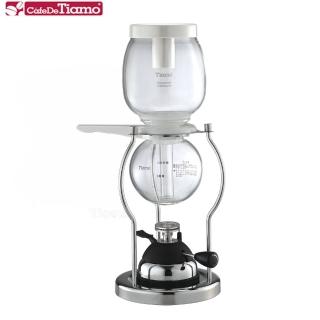 【Tiamo】三人份虹吸式花茶壺 附登山瓦斯爐(HG2367)