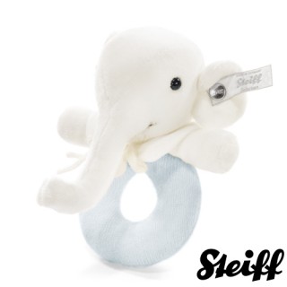 【STEIFF德國金耳釦泰迪熊】Elephant Grip Toy 13cm(北鼻頂級精品 手搖鈴)