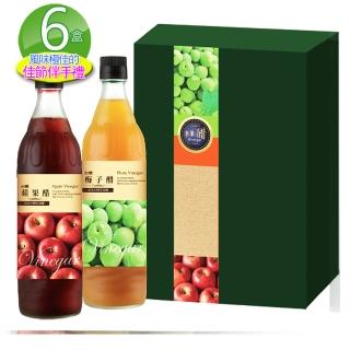 【台糖】水果醋禮盒6盒_蘋果醋+梅子醋(健康流行新享受)