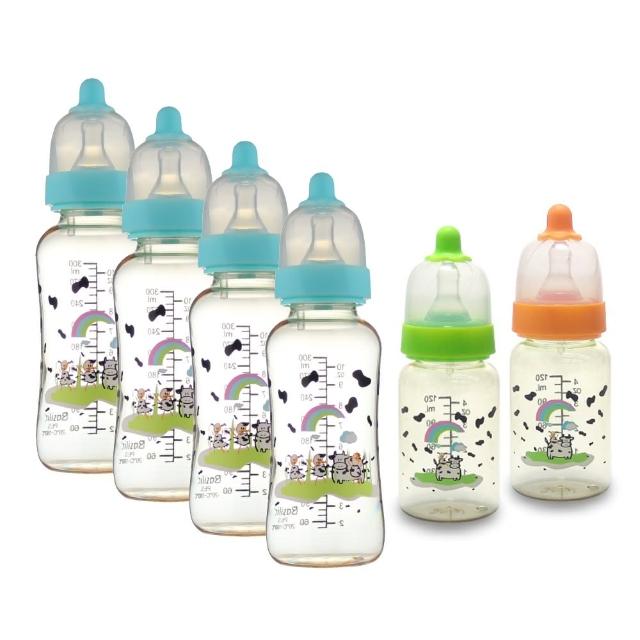 【貝喜力克】防脹氣PES奶瓶特惠組(300ml*4+120ml*2)網友最愛商品