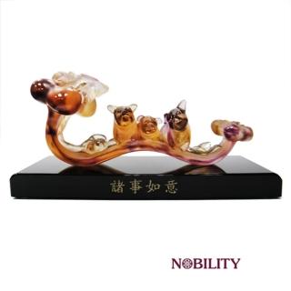 【三卡寶精品】諸事如意手工脫臘琉璃(擺飾/擺件)新品上市