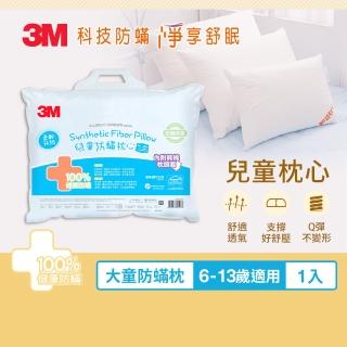 【3M】大童防蹣枕心-附純棉枕套(9-13歲適用)