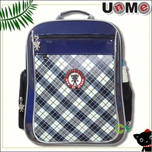 【UnMe】Easy bag藍格系人體工學後背書包(魅力藍)熱銷產品