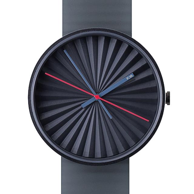 【NAVA DESIGN】Plicate watch 摺扇美學時尚腕錶-深藍(O460B)