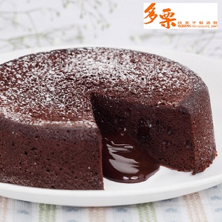 【多栗燒果子製造館】熱熔巧克力蛋糕(6吋x2入)分享文