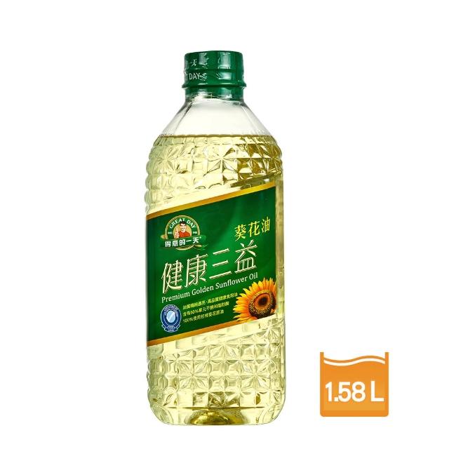【得意的一天】健康三益葵花油1.68L/瓶搶先看