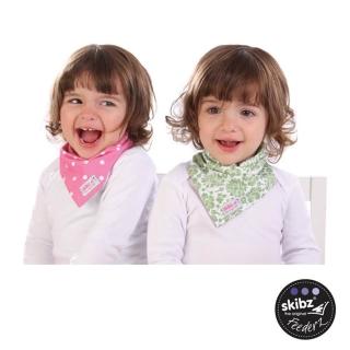 【skibz】時尚雙面領巾(綠花/粉紅點點)網友推薦