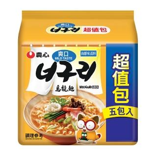 【NONG SHIM 農心】農心 爽口海鮮烏龍麵超值包5入(600g)