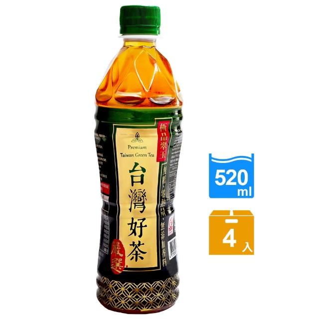 如何購買【生活】台灣好茶-無糖極品翠玉 520ml x4瓶入