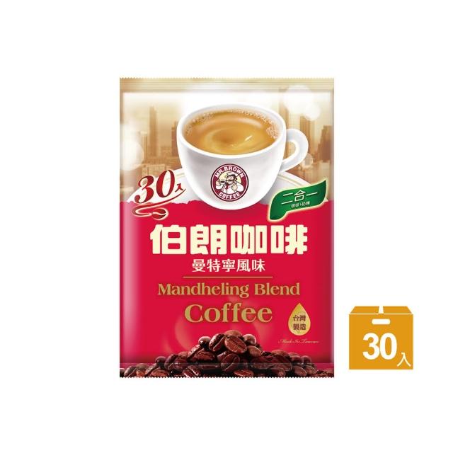 【伯朗咖啡】伯朗二合一曼特寧風味-無糖/30入福利品出清
