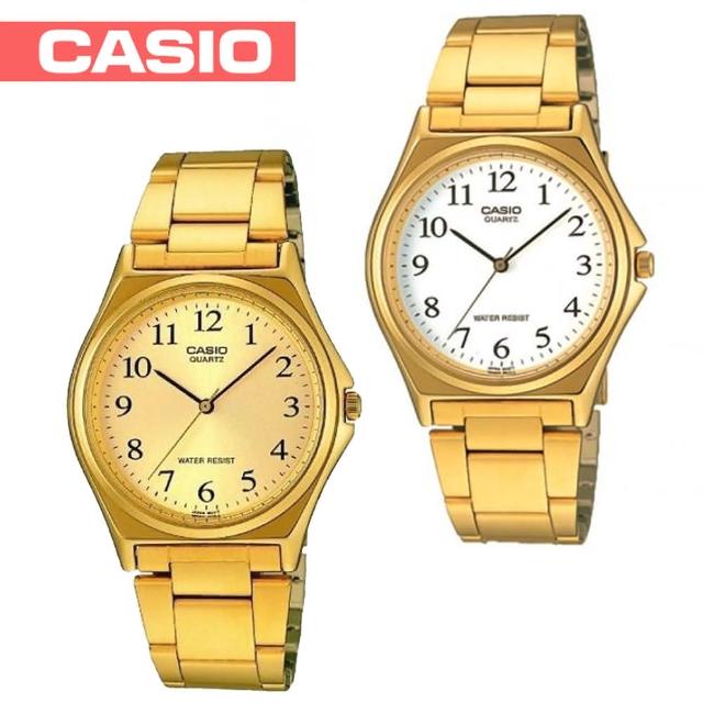 【CASIO 卡西歐】氣質燦金數字型指針女錶(LTP-1130N)