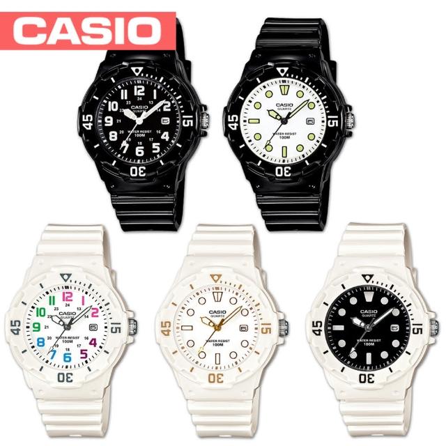 【CASIO 卡西歐】潛水風格-學生/青少年指針錶_鏡面3.4公分(LRW-200H)限量出清