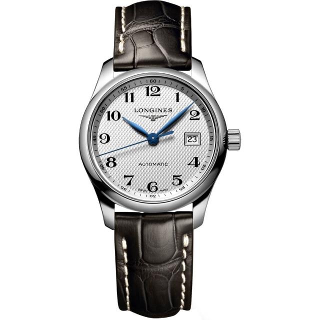 【LONGINES】Master 大三針日期機械女錶-29mm(L22574783)