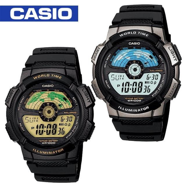 【CASIO 卡西歐】飛機儀表板設計運動錶(AE-1100W)評比