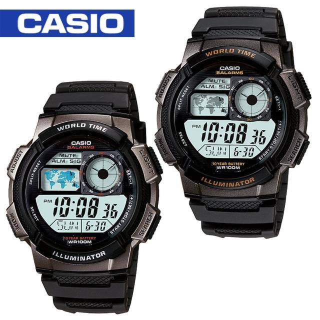 【CASIO 卡西歐】模擬飛機儀表板環球數位電子錶(AE-1000W)比較推薦