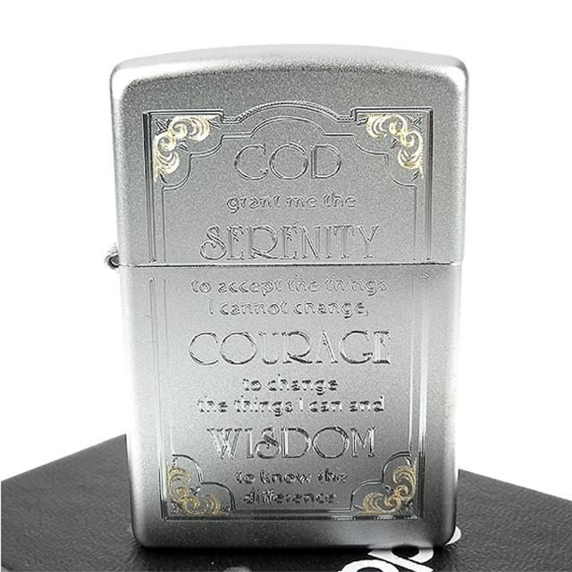 【ZIPPO】美系-Serenity Prayer-寧靜禱告文雕刻設計打火機讓你愛不釋手