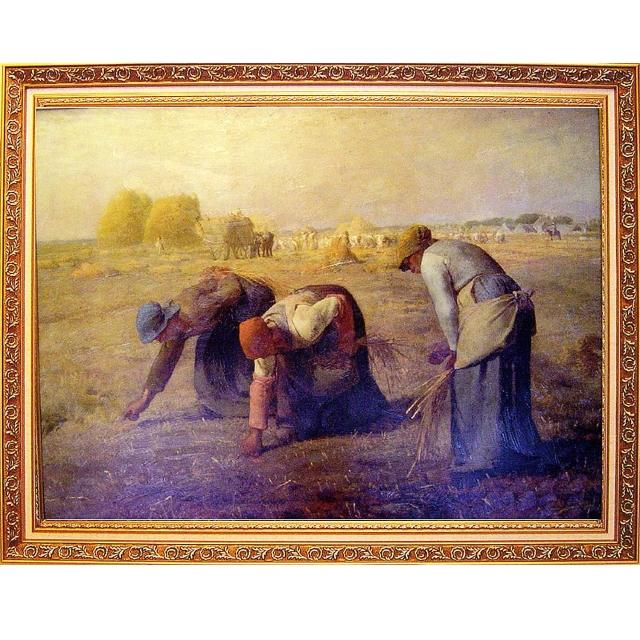 【開運陶源】The Gleaners ..93x73cm-驚豔米勒   田園之美(拾穗)網友最愛商品