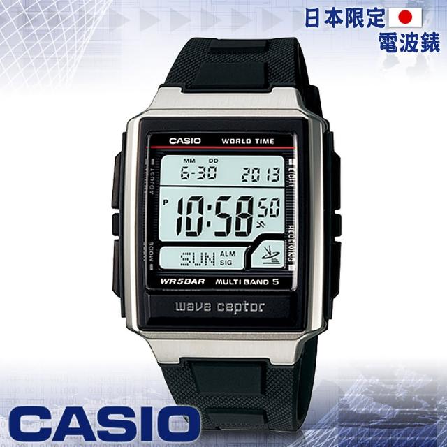 【CASIO 卡西歐 電波錶】方型電波時計腕錶-旅行者最愛(WV-59J)搶先看