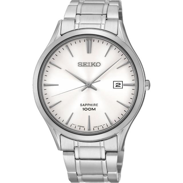 【SEIKO】時尚玩家藍寶石水晶腕錶-銀(7N42-0FW0S)便宜賣