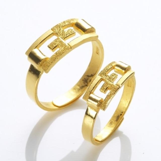 【D.M.】幸福相守黃金對戒 2.4 錢